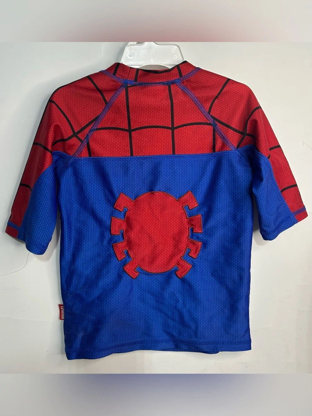 5 for $25🔥Disney Spider-Man Rash-guard Swimsuit Shirt Boys Size 5/6